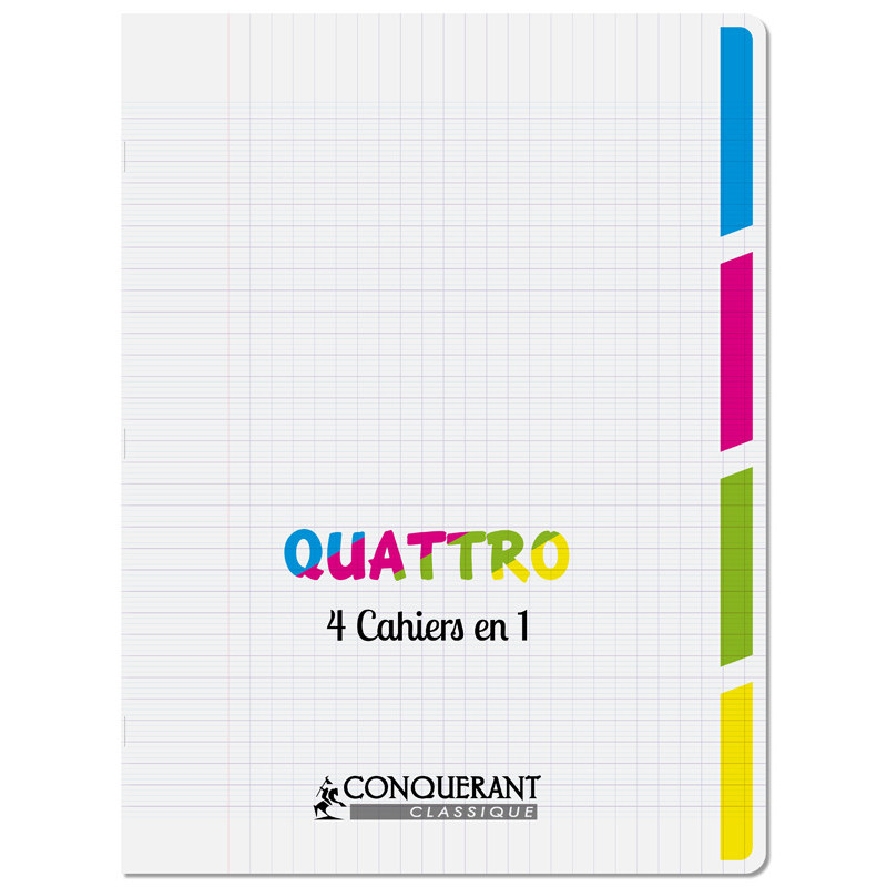 CAHIER 4 EN 1 PP 24X32 96P SEYES